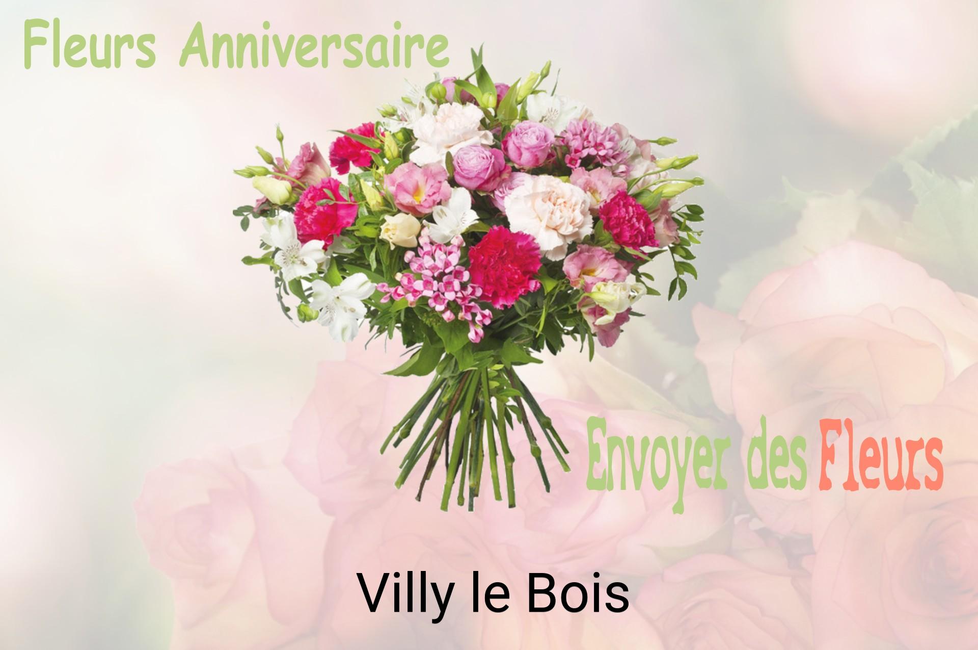 Bouquet de fleurs d’anniversaire livré à Villy-le-Bois